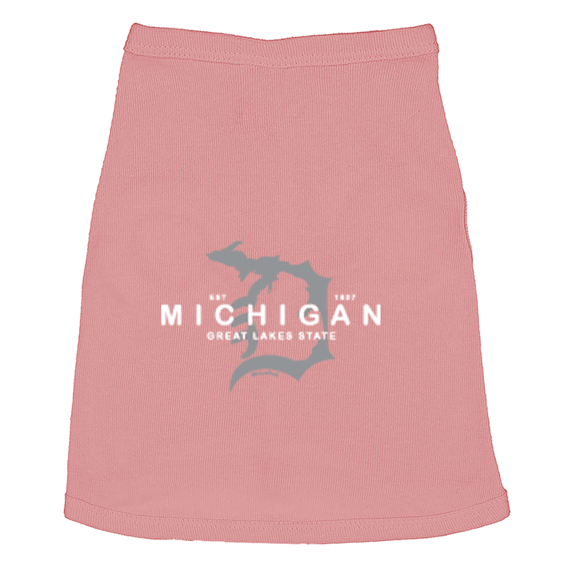 "Michigan D Established 1837"Doggie Baby Rib Tank