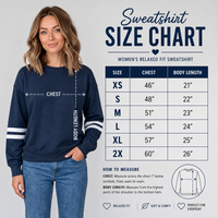 "Home Team"Women's Varsity Fleece Crew Sweatshirt