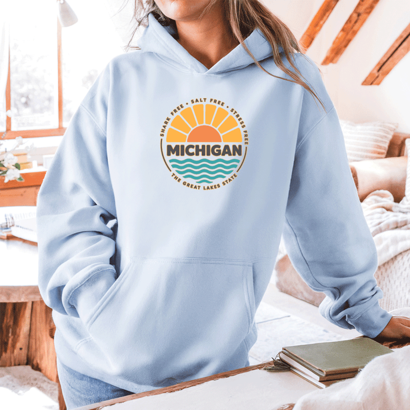 "Shark Free•Salt Free•Stress Free"Relaxed Fit Classic Unisex Hoodie