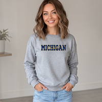 "Michigan Love"Relaxed Fit Classic Crew Unisex Sweatshirt