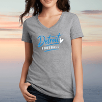 "Detroit Football"Women's V-Neck