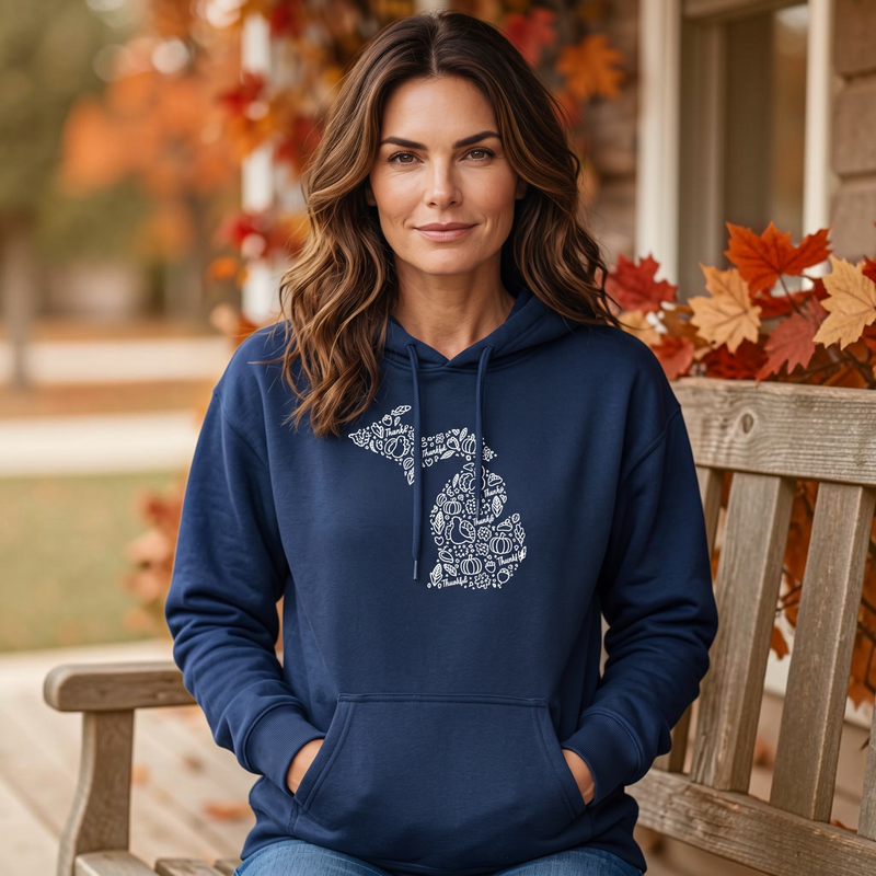 "Michigan Gobble"Relaxed Fit Classic Unisex Hoodie