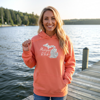 "Michigan Rocks Petoskey Stone"Relaxed Fit Classic Unisex Hoodie
