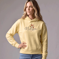 "MI Fall is Better Here"Women's Midi Length Oversize Hoodie