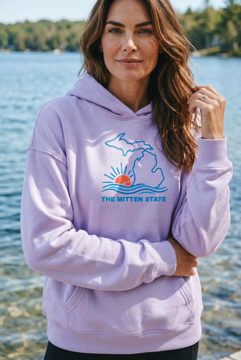 "The Mitten State"Relaxed Fit Classic Unisex Hoodie