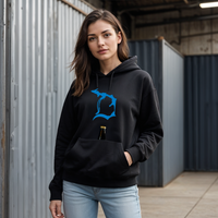 "Football In The D"Relaxed Fit Unisex Tailgate Hoodie