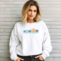 "Summer Michigander "Relaxed Fit Classic Crew Unisex Sweatshirt