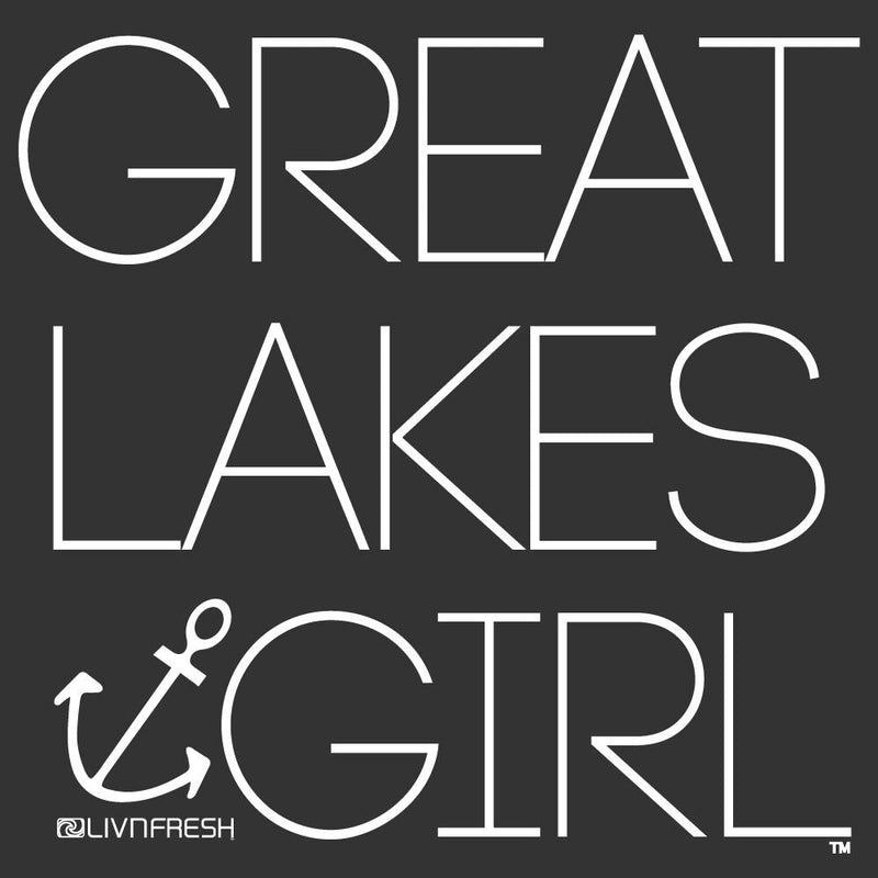 "Great Lakes Girl"Women's Varsity Fleece Crew Sweatshirt