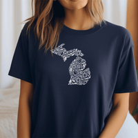 "Michigan Gobble"Relaxed Fit Crew Unisex T-Shirt