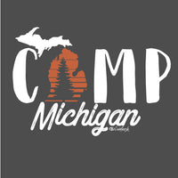 "Camp Michigan"Men's Crew T-Shirt CLEARANCE