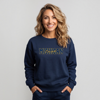 "Michigan Love"Relaxed Fit Classic Crew Unisex Sweatshirt