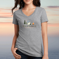 "Camp Michigander"Women's V-Neck