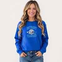 "Detroit Helmet"Relaxed Fit Classic Crew Unisex Sweatshirt