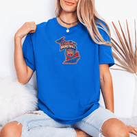 "Detroit Basketball"Relaxed Fit Crew Unisex T-Shirt