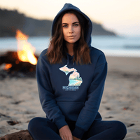 "Livin'The Dream In Michigan"Relaxed Fit Classic Unisex Hoodie