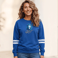 "Lion Grit"Women's Varsity Fleece Crew Sweatshirt