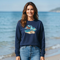 "Lake Huron Petoskey Stone"Relaxed Fit Classic Crew Unisex Sweatshirt