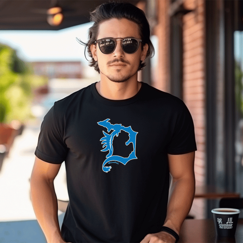 "Lions D"Men's Crew T-Shirt