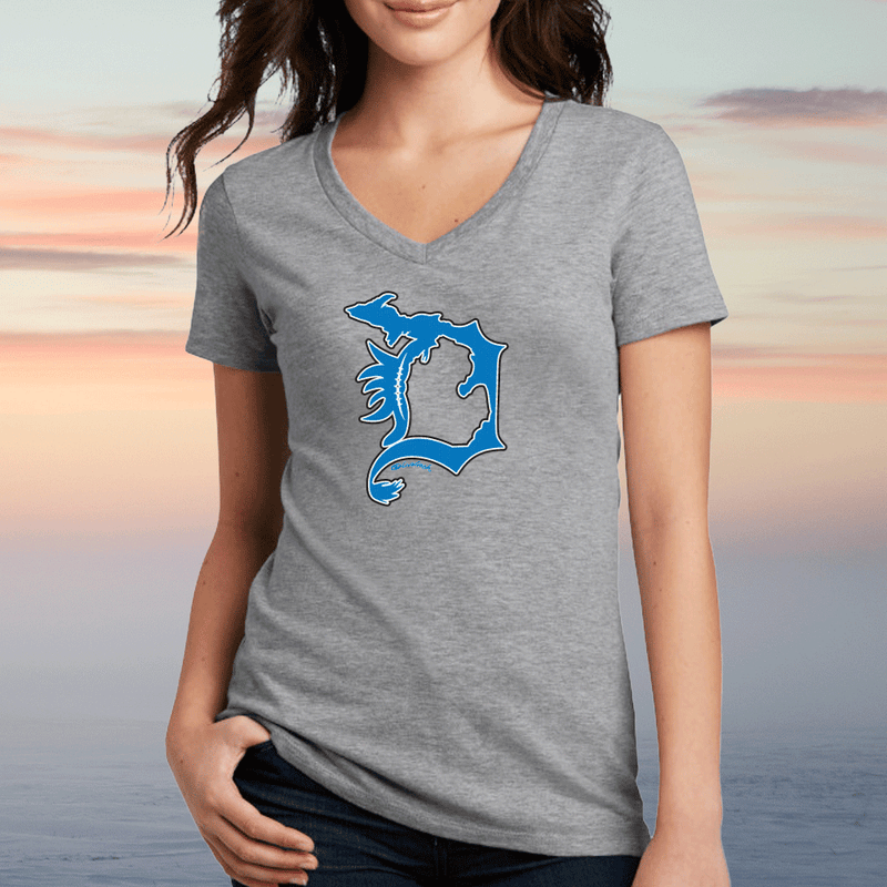 "Lions D"Women's V-Neck