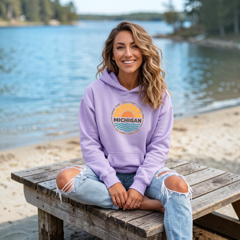 "Shark Free•Salt Free•Stress Free"Relaxed Fit Classic Unisex Hoodie