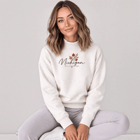 "MI Fall is Better Here"Women's Mock Neck Sweatshirt