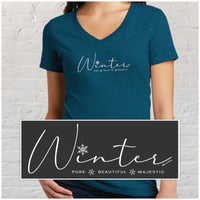 "Winter Majestic"Women's V-Neck