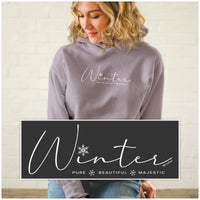 "Winter Majestic"Soft Style Relaxed Fit Hoodie