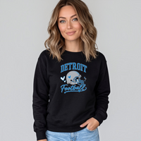 "Detroit Helmet"Relaxed Fit Classic Crew Unisex Sweatshirt