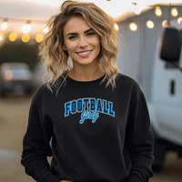 "Football Girly"Relaxed Fit Classic Crew Unisex Sweatshirt