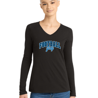 "Football Girly"Women’s Perfect Blend Long Sleeve V-Neck
