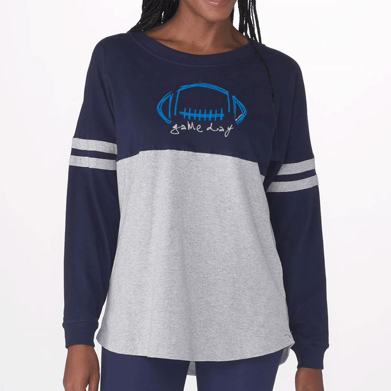 "Game Day"Women's Two Tone Long sleeve