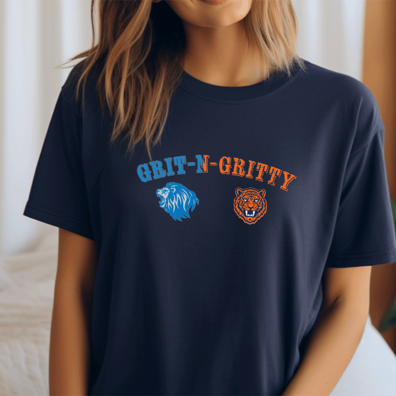 "Grit N Gritty"Relaxed Fit Crew Unisex T-Shirt
