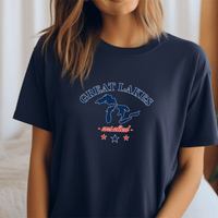 "Great Lakes"Relaxed Fit Crew Unisex T-Shirt