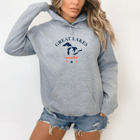 "Great Lakes"Relaxed Fit Classic Unisex Hoodie