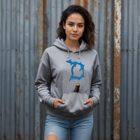 "Football In The D"Relaxed Fit Unisex Tailgate Hoodie