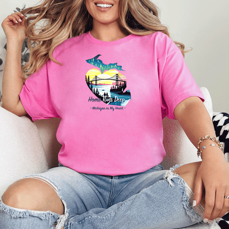 "Home Runs Deep"Relaxed Fit Crew Unisex T-Shirt