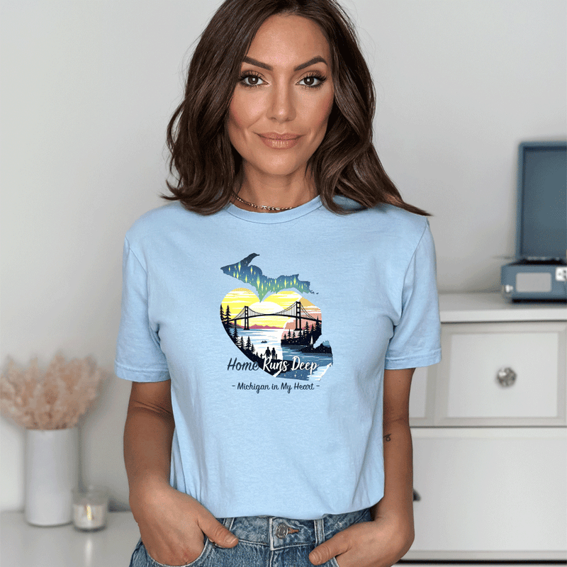 "Home Runs Deep"Relaxed Fit Crew Unisex T-Shirt