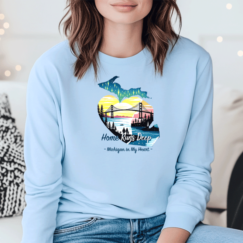 "Home Runs Deep"Relaxed Fit Long Sleeve Unisex T-Shirt