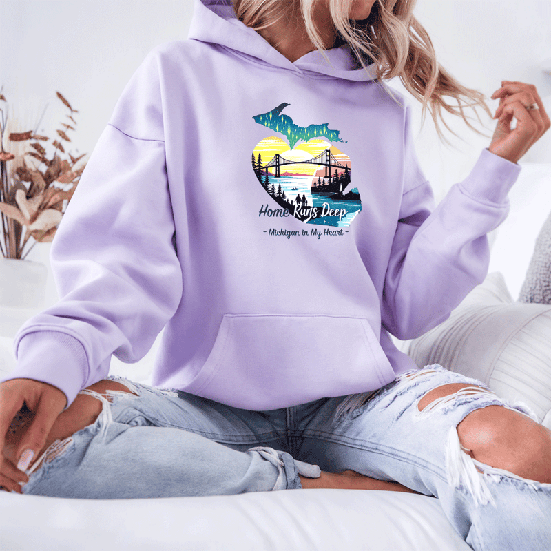 "Home Runs Deep"Relaxed Fit Classic Unisex Hoodie