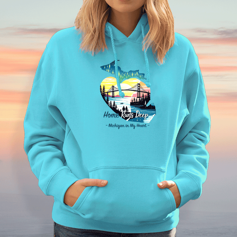 "Home Runs Deep"Relaxed Fit Classic Unisex Hoodie