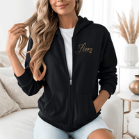 "Metallic Home Team"Basic Full Zip Unisex Hoodie