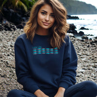 "Breaking Waves"Relaxed Fit Classic Crew Sweatshirt