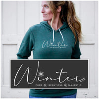 "Winter Majestic"Relaxed Fit Angel Fleece Hoodie