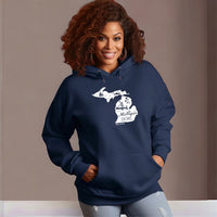 "Vintage Michigan"Relaxed Fit Classic Unisex Hoodie