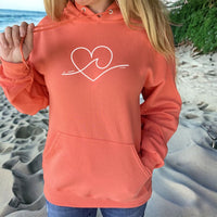 "Wave Of Love"Relaxed Fit Classic Hoodie