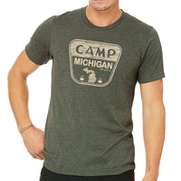 "Michigan Campground"Men's Crew T-Shirt CLEARANCE