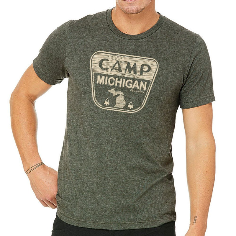 BLACK FRIDAY SALE "Michigan Campground"Men's Crew T-Shirt