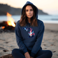 "4th of July Northern Lights"Relaxed Fit Classic Unisex Hoodie