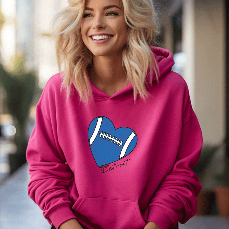 "Love Detroit"Relaxed Fit Classic Unisex Hoodie