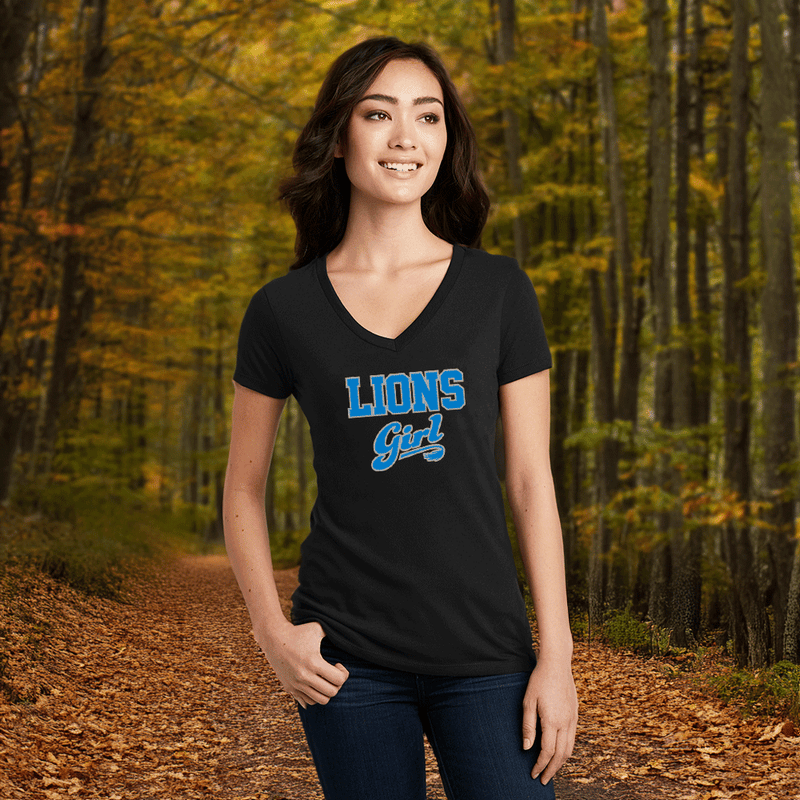"Lions Girl"Women's V-Neck